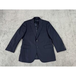 Brooks Brothers Jacket 40 S Navy Wool Striped Madison Fit Luxury Designer 346